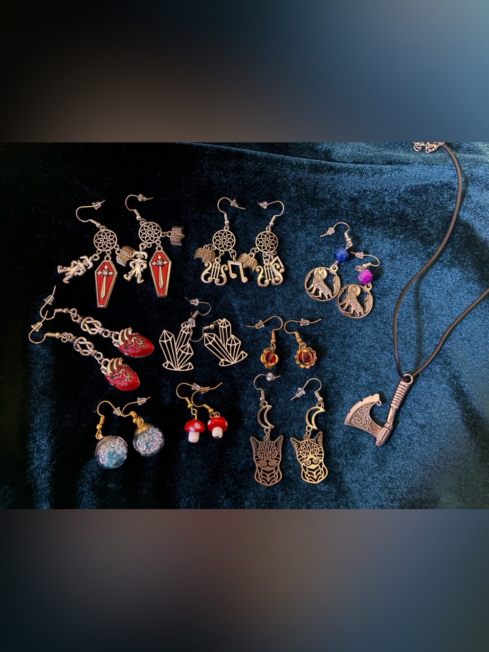 BUNDLE-Skyrim-Inspired Elder Scrolls Jewelry Gift Gamer Handmade Earrings